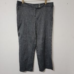 b.i.y.a.y.c.d.a. Womens Petite Straight Leg Dressy  Feathered Gray Pants 16 P